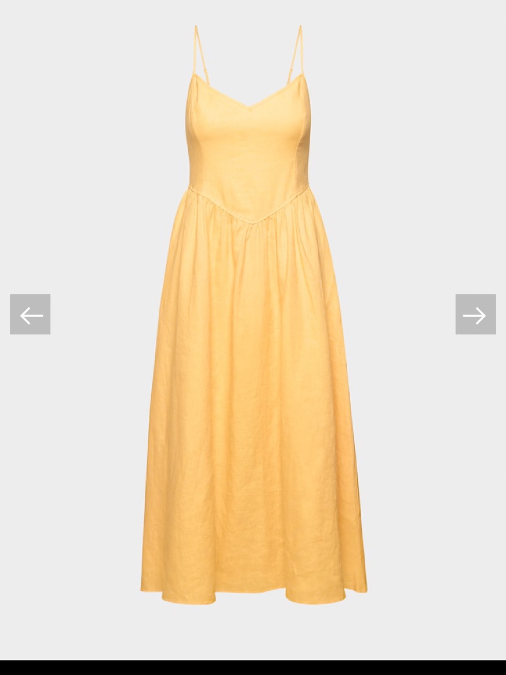 Aritzia Yellow Linen Dress - Picture 4 of 9